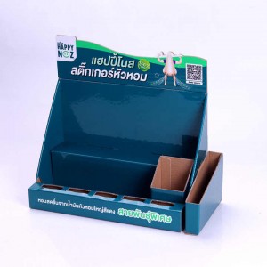 Custom Printed Medicine paper display shelf, Medical Care Cardboard Paper Display Stands for Health Care Products Retail