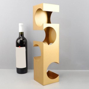 soporte de exhibición del tenedor del vino soporte de exhibición del metal