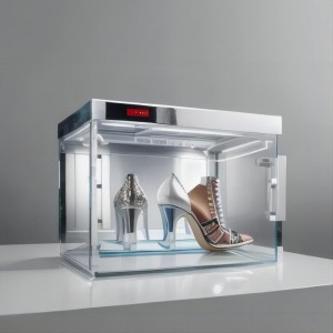 Hộp đựng giày Tủ trưng bày giày dép Hộp đựng giày acrylic trong suốt