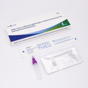 Kit combinado COVID-19, gripe A e gripe B