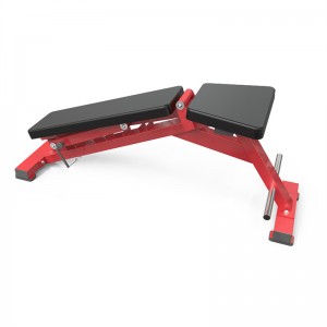 MND-HA86 Commercial PRO с плоска лежанка за упражнения с наклон и наклон, регулируема, сгъваема пейка за тежести