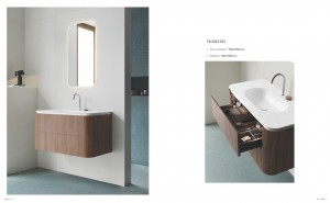 DoubleDrawer Timber Elegance Bathroom Cabinets  YB-2023-033