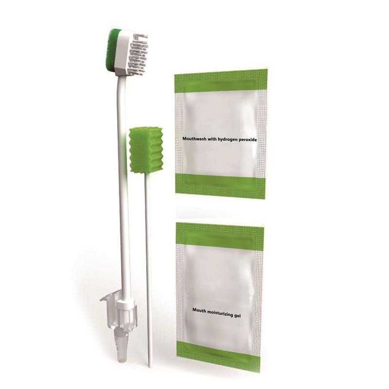 Oral Care Set With A Brush And Hydrogen Peroxide