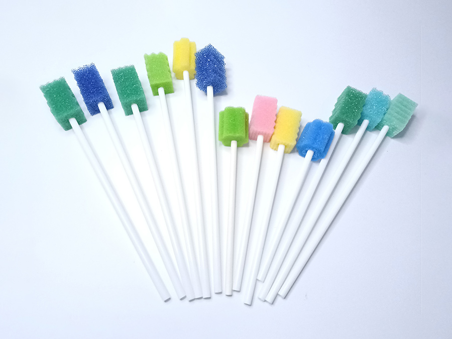 Disposable surgical oral sponge swab stick