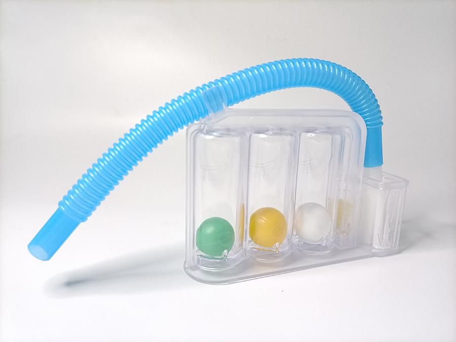 Portable Deep Respiratory Exerciser 3 Balls Spirometer Lung Training Medical Device
