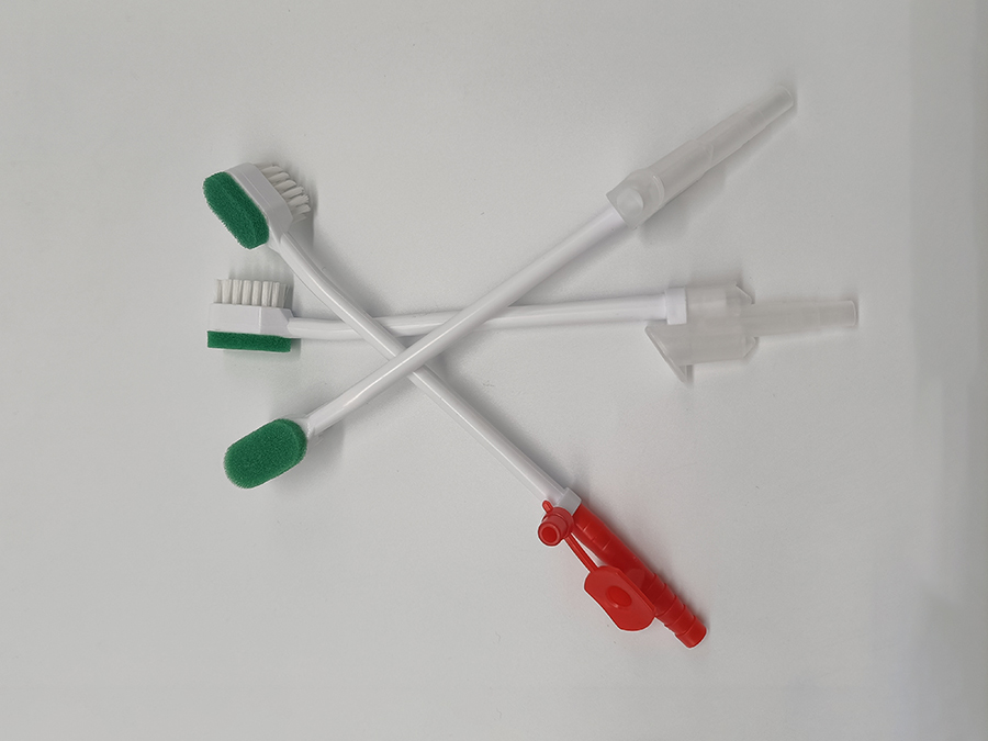 Disposable medical foam tip suction sponge oral care swab toothbrush