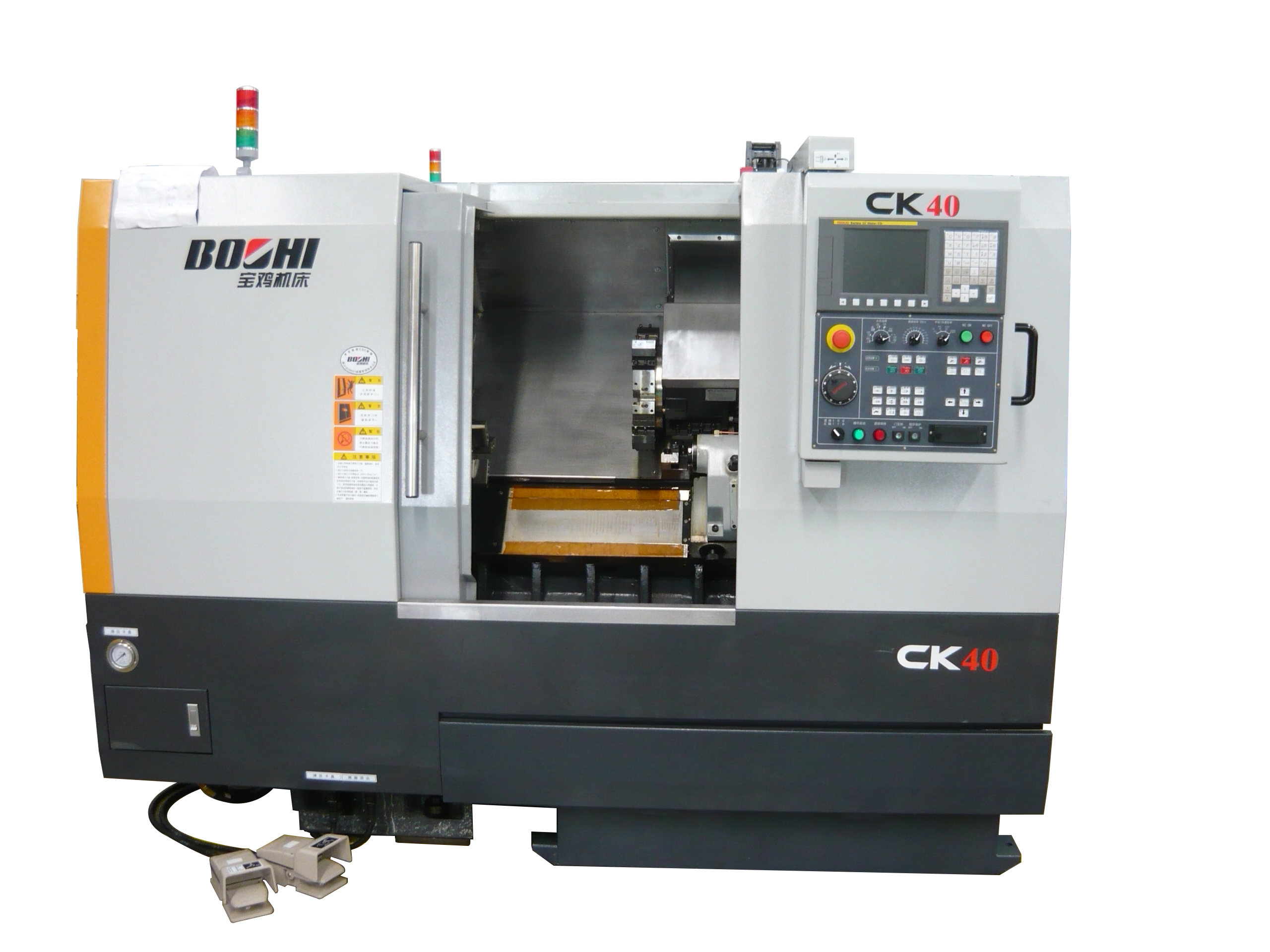 CY-S2040B High Speed Precision Lathe Manufacturer –  BOCHI CNC Slant Bed Lathe CK40 CK50   – Maiouke