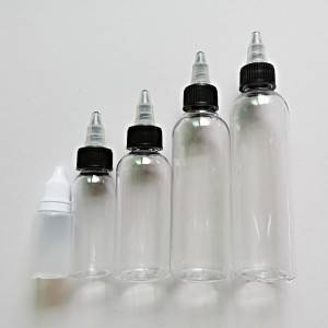 Transparent Tattoo Ink Pointed Bottle Pigment Empty Plastic Bottles 0.5oz 1oz 2oz 3oz 4oz