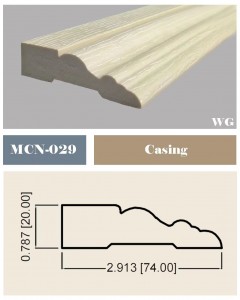 China Manufacture Woodgrain PVC WPC Door Frames For FRP Door