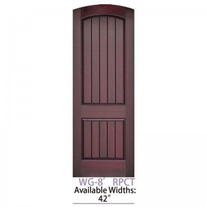China Moonlitdoors Wholesale US Standard Mahogany Fiberglass Exterior Door