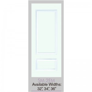 OEM High Quality Fiberglass Door With Mahogany Grain Supplier - Smooth 2 Panel Fiberglass Front Door – MOONLIT DOORS