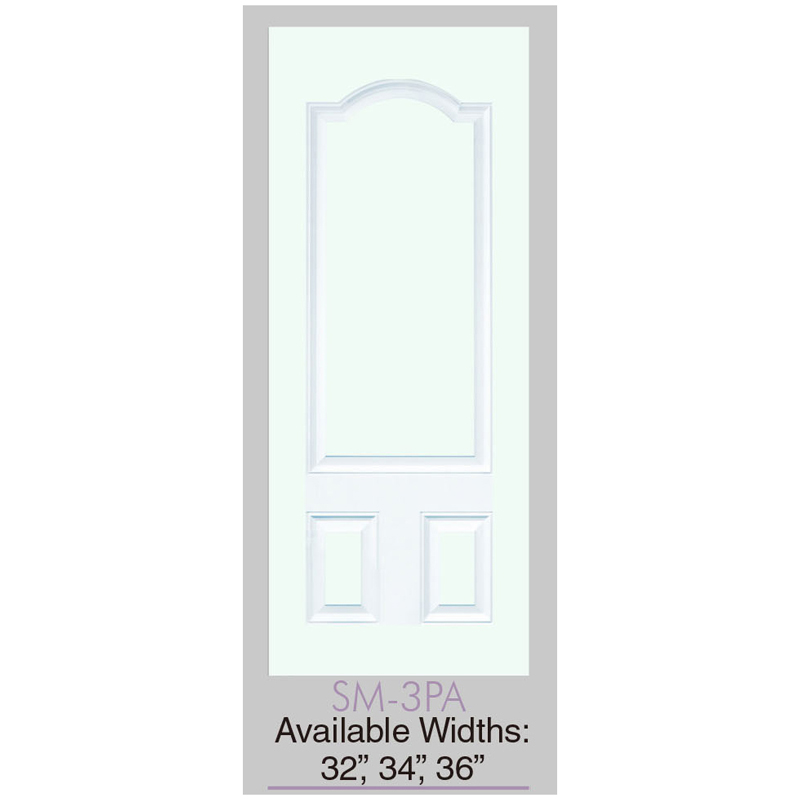 Famous Best Prehung Exterior Door Pvc Frame Pricelist - Smooth Multi Panel Fiberglass Front Door – MOONLIT DOORS