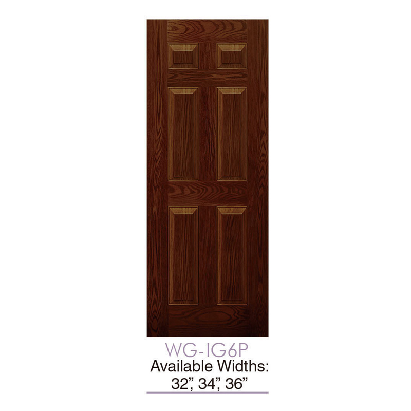 OEM High Quality Solid Pvc Door Frame Quotes - Woodgrain Multi-Panel Fiberglass Front Door – MOONLIT DOORS detail pictures