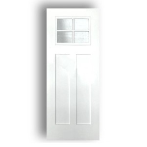 China Moonlitdoors Manufacturer US Standard FRP Flush Glazed Doors