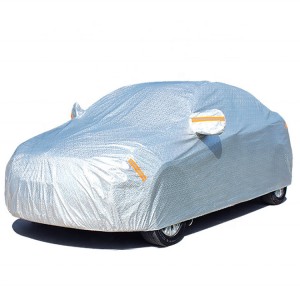 Aluminum film cotton fleece thickened waterproof sunscreen car cover