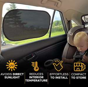 Custom Car Windshield Sun Shade with Handy Storage Pouch