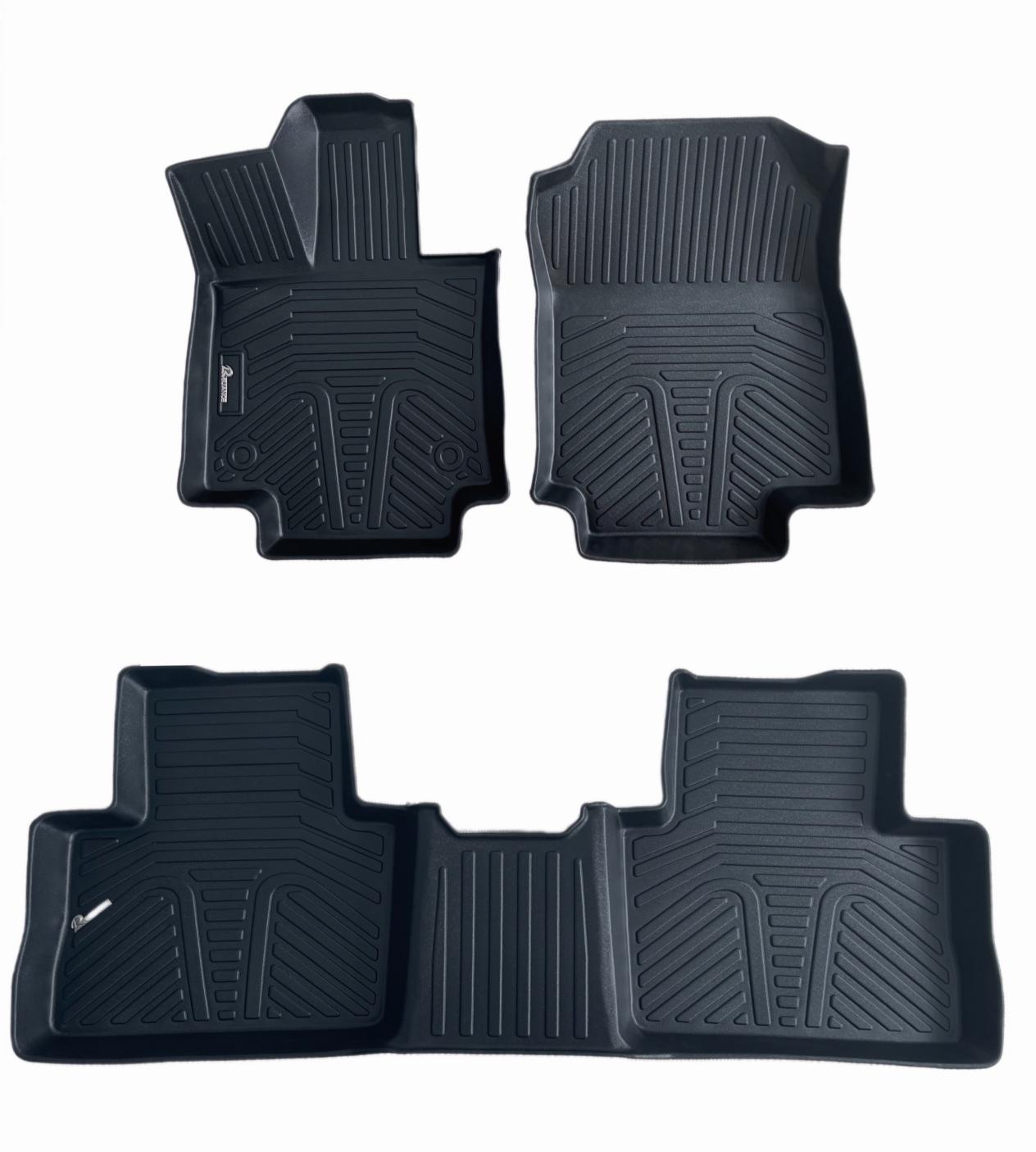 Heavy Duty Front&Rear 2 Rows TPE All Weather Custom Fit Floor Liner Featured Image