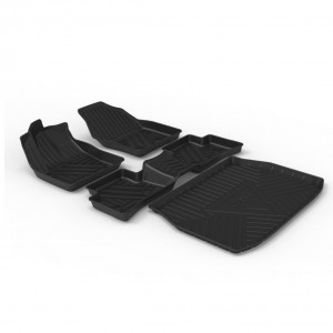 Car Floor Mats Sets Custom TPE Rubber 3D Car Floor Liners All Weather For Toyota CH-R 2021