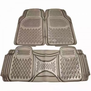 3pc Set Heavy Duty All Weather Protection PVC Car Floor Mats Front & Rear for Car SUV Truck Van