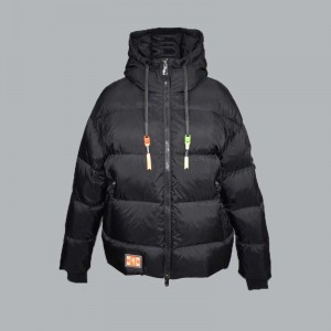 2021 podzimní a zimní dámská krátká ležérní péřová bunda s kapucí, bavlněná bunda 107