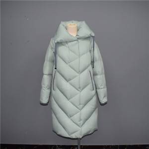 Top Quality Super Light Coat - Autumn and winter new women’s diagonal quilted lapel capless warm down jacket, cotton jacket 030 – Qinghua Haichuang