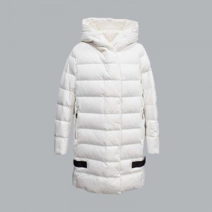 Jesen/zima nov stil ženske puhovke srednje dolžine s kapuco za prosti čas, bombažna jakna 015