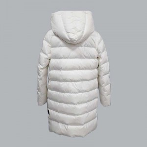 Outono/inverno novo estilo feminino comprimento médio com capuz jaqueta casual, jaqueta de algodão 015