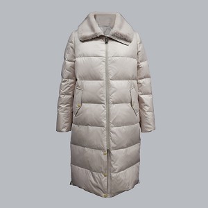 Naslov: Ženska jednostavna puha jakna do koljena i pamučna jakna by238 od umjetne vune za jesen i zimu