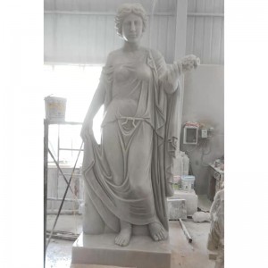 Manufacturing Companies for China Religious Life Size Marble Stone Carving Angle with Book Statue Sculpture