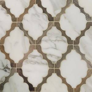 Discount wholesale China Waterjet/Polished SF-M-119 White Thassos Marble Mosaic for Indoor/Inside Floor/Wall/Ceiling Decoration