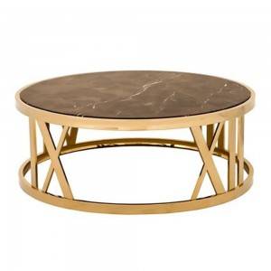 High Quality for China Italy Design  Marble Top Metal Frame Coffee Table