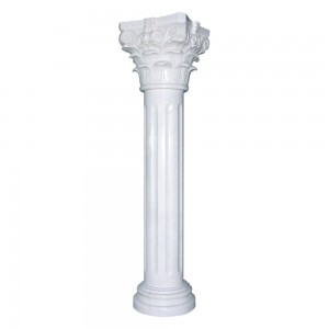 Wholesale China Garden Home Decorative Carved Stone Roman Pillars Marble Carving Tapered Column for Indoor Outdoor Decoration (QCM142)