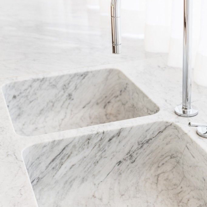 Calacatta Michelangelo Marble Slabs - kitchen basin – Morningstar