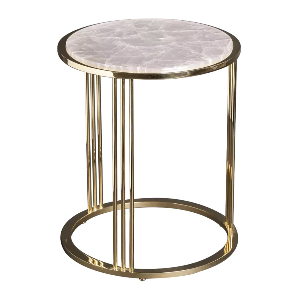 Best-Selling Wood And Marble Mosaic Tile - Hot sale Factory China Black Metal Round End Side Table Home Furniture Coffee Table – Morningstar