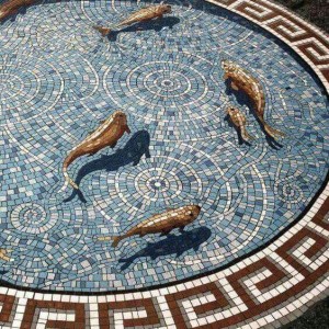 China wholesale China Artificial Culture Stone Art Mosaic Tile by Cement