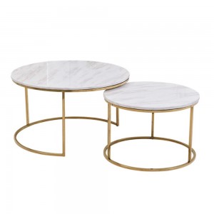 Excellent quality White Marble Mosaic - side table – Morningstar