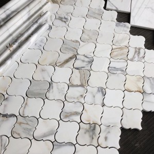 Good User Reputation for China Waterjet SF-M-063 White Polished Marble/Glass/Shell Mosaic for Indoor/Inside Floor/Wall/Ceiling Decoration