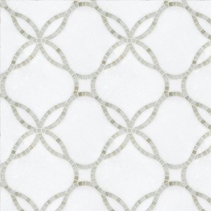 Reliable Supplier China Waterjet White Marble Mosaic SF-M-030 for Indoor Floor Wall Ceiling