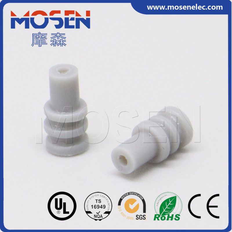 Te Grey Electrical Connector Rubber Seal 963530-1 1.4-1.9mm