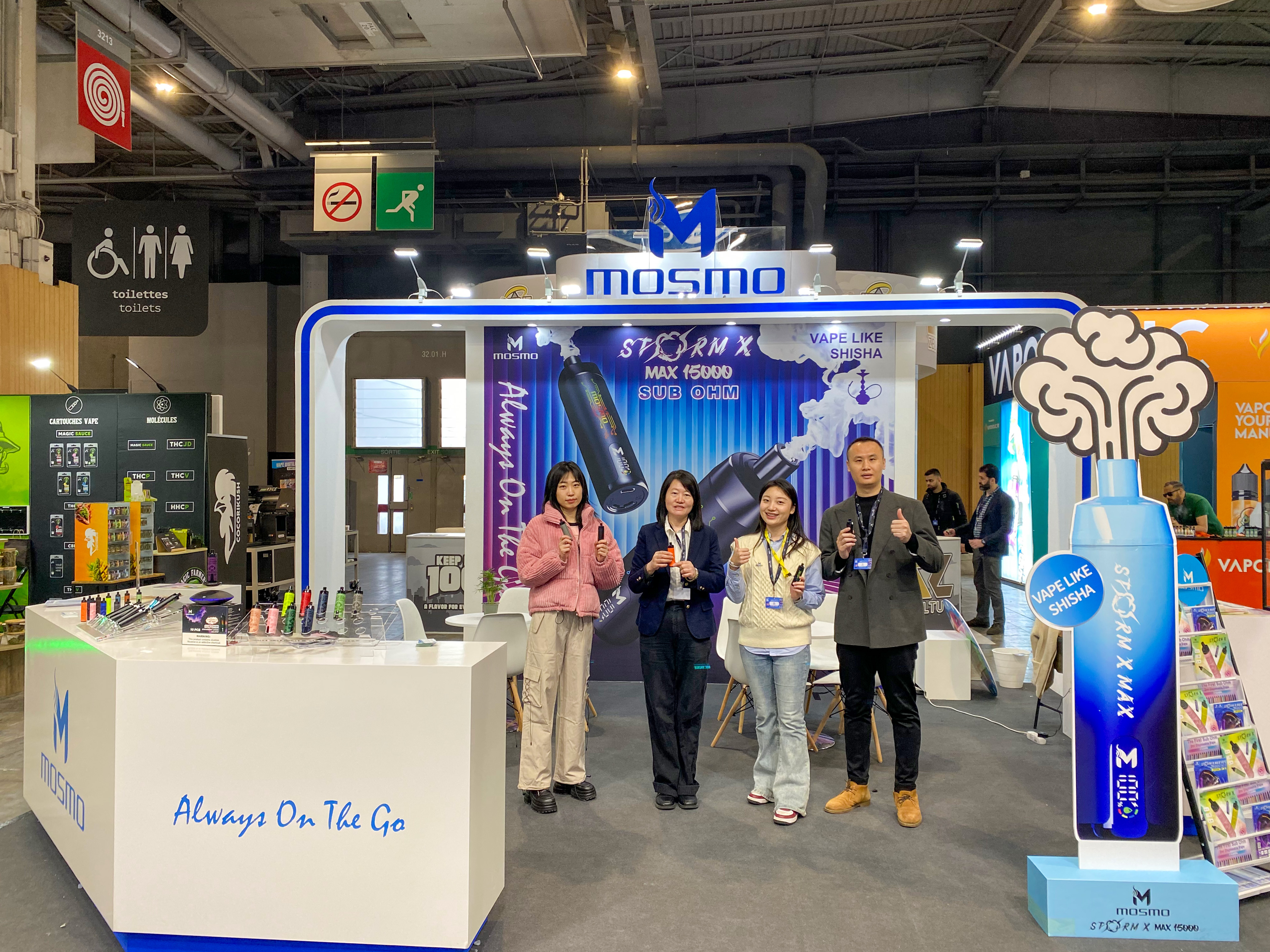 MOSMO glänzt auf der French Vape Expo, drei neue Produkte ziehen die Aufmerksamkeit auf sich
