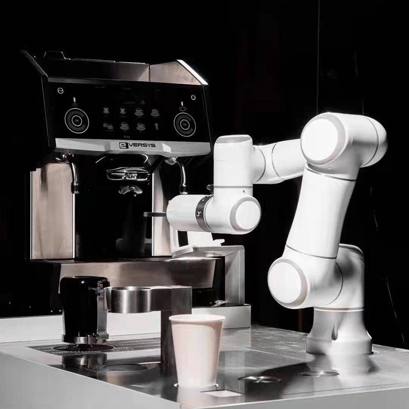 Robot barista embedded workstation