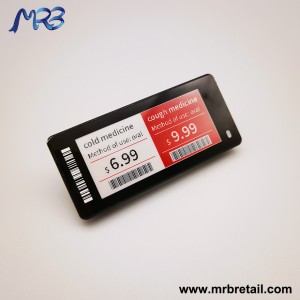 بطاقة السعر الرقمية بالحبر الإلكتروني مقاس 2.9 بوصة من MRB، NFC
