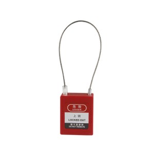 Industrial safety lock insulated nylon electrical personal factory cable safety padlock energy isolation locking device