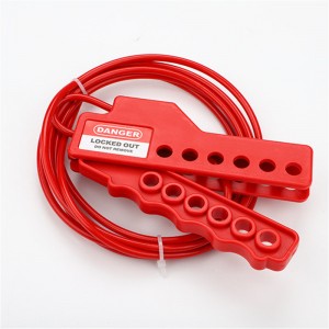 Economic Adjustable Insulated Plastic Coated Stainless steel Cable Security Lockout