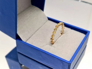 10K/14K/18K Yellow/Rose/White Gold Ring Colorful Orange Tourmaline Ring Real Natural Gemstone