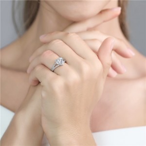 1.25ct Heart cut ring prong setting 14k solid rose white yellow gold ring, 14k gold jewelry