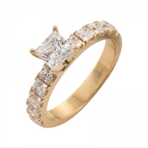 Fine jewelry design prong setting 0.75ct Prince...