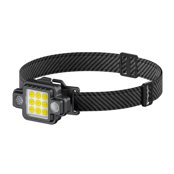 Type C rechargeable work light  Magnetic  multifunction COB headlamp with Red- blue light warning light