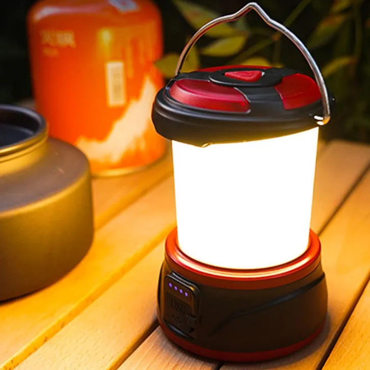 Luzes essenciais para camping ao ar livre