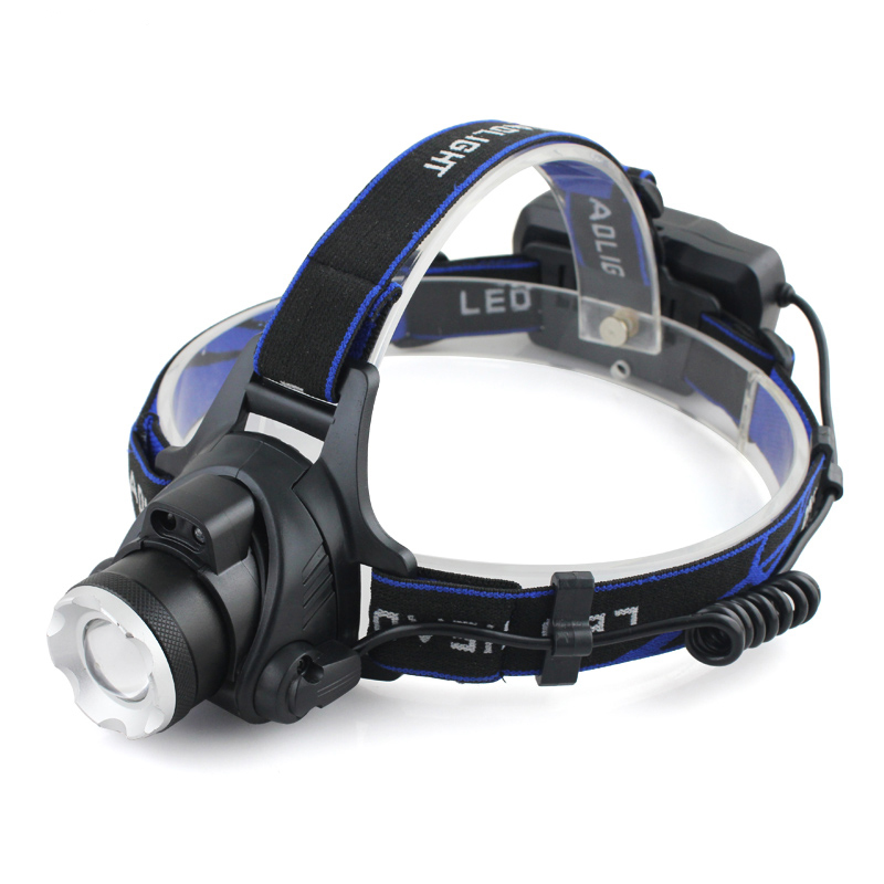 cảm biến đèn pha LED T6 cảm biến USB ngoài trời chống nước tìm kiếm từ xa sạc không thấm nước câu cá